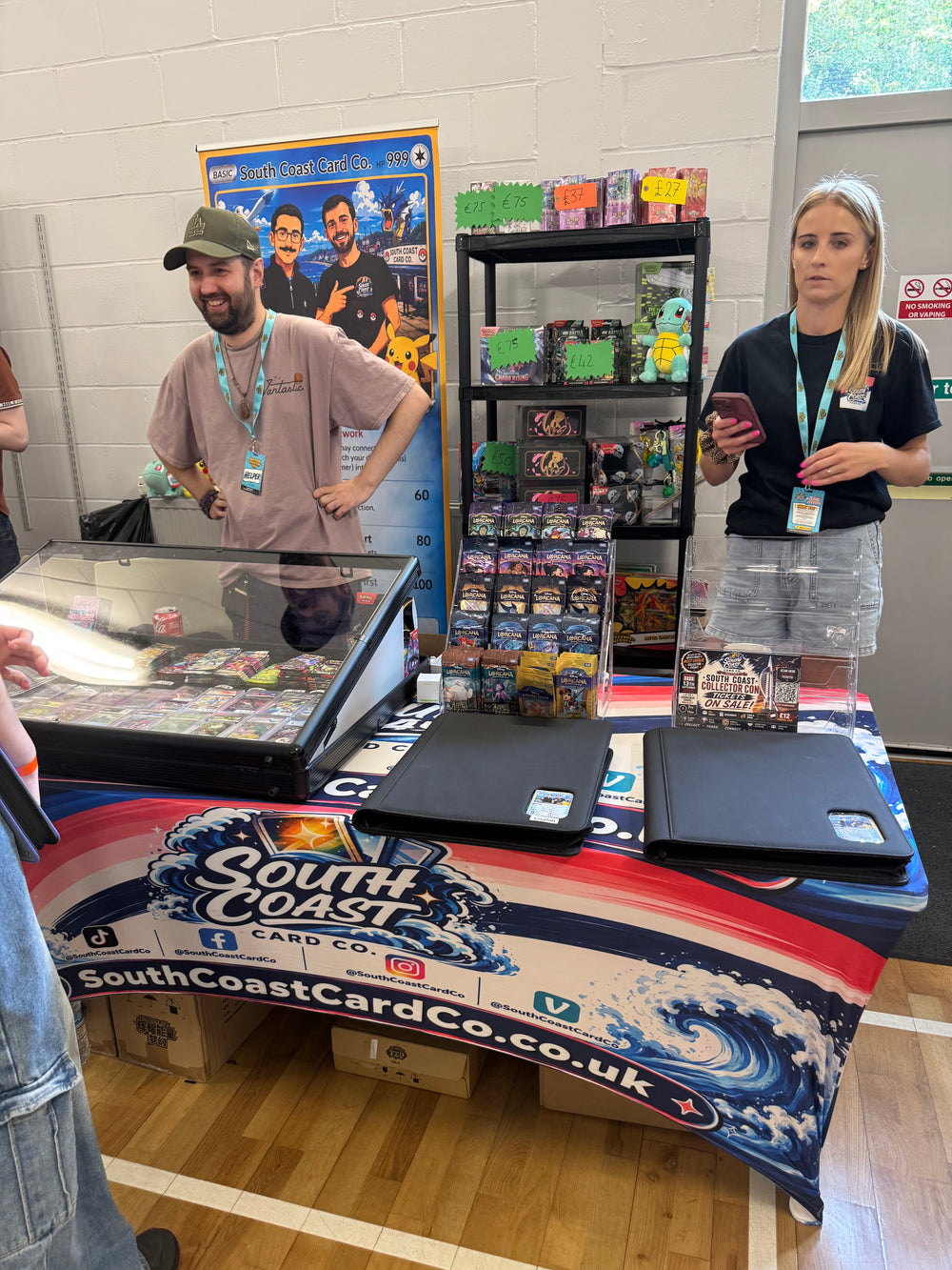 The South Coast Card Co table at our first show